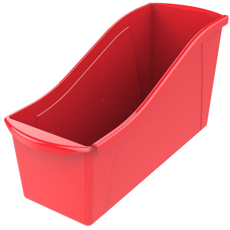 Storex Large Book Bin, Interlocking Plastic Organizer for Home, Office and Classroom, STEM Assortment, 6-Pack - Image 2